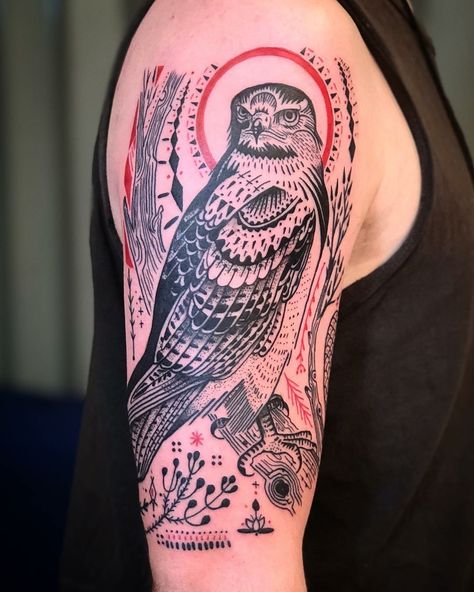 Red Hawk Tattoo, Peregrine Falcon Tattoo, Animal Spirit Tattoo, Hawk Tattoos, Bird Of Prey Tattoo, Jason Tattoo, Tattoo Composition, Buttercup Tattoo, Animal Tatoos