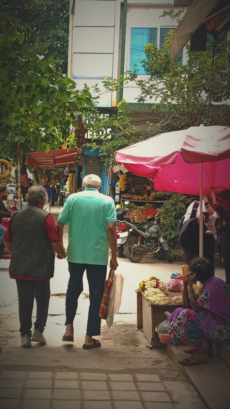 An old couple walking hand in hand on the streets of Bengaluru made nothing but my heart melt Old Couples In Love, Old Couple In Love, Walking Hand In Hand, Old Couple, Italian Street, Couple Walking, Elderly Couples, Couples Walking, Growing Old Together