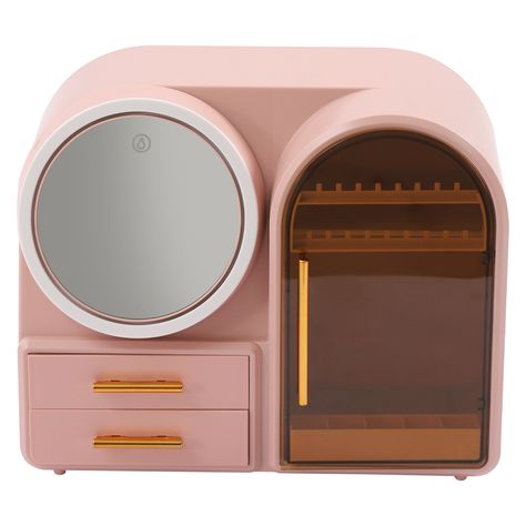 Shop Wayfair for A Zillion Things Home across all styles and budgets. 5,000 brands of furniture, lighting, cookware, and more. Free Shipping on most items. Pink Makeup Organizer, Portable Vanity, Jewelry Beauty, Dream Food, Future Room, Mirror Led, Jewelry Drawer, Organizer Jewelry, Mirror Makeup