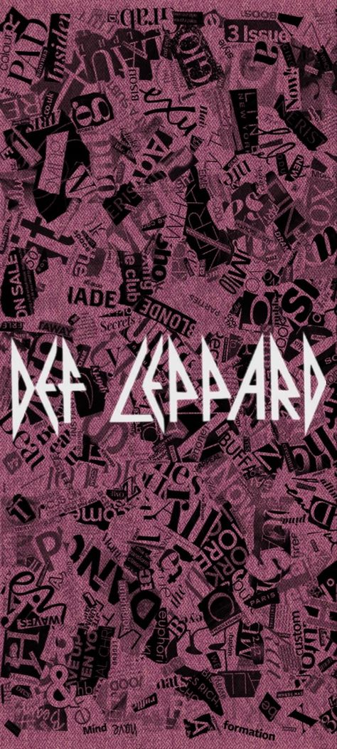 Def Leppard Aesthetic, Def Leppard Lyrics, Def Leppard Art, Def Leppard Poster, Def Leppard Wallpaper, Def Leppard Logo, Pantera Band, Def Leppard Band, Def Leopard