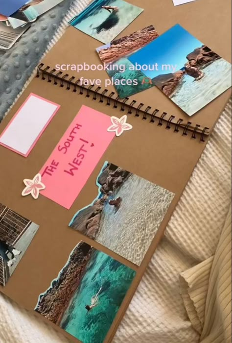 Preppy Scrapbook, My Adventure Book, Creative Travel Journal, Illustration Prompts, Digital Polaroid, Scrapbook Art Journal, Senior Year Scrapbook, School Memories Scrapbook, Diary Inspiration