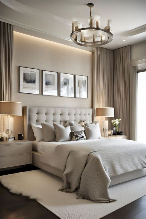 Vant Panels Bedroom Ideas, Main Bedroom Decor Ideas, Main Bedroom Decor, Master Bedrooms 2024 Trends, Bedroom Interior Design Luxury Master Suite, Main Bedroom Ideas Master Suite, Luxury Bedroom Design Master Suite, Luxurious Master Bedrooms, Classy Room