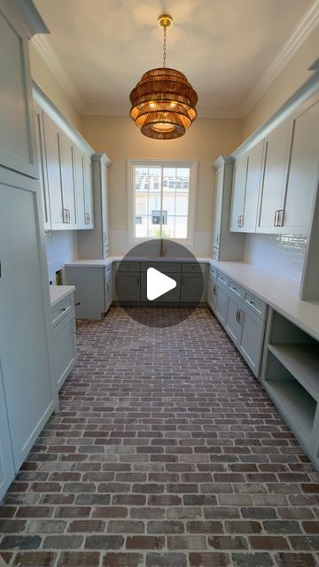 BRADLEY LEAVITT on Instagram: "Laundry room progress at our #MaplewoodManor project. One of our favorite details is the brick floor  Design @alishataylorinteriors  Build @ryan_aftconstruction @megan_aftconstruction @buildertrend  Architecture @corydesign" Brick Interior Flooring, Brick Look Tile Floor Bathroom, Laundry Room Brick Floor, Bathroom Brick Floor, Brick Laundry Room, Brick Floor Design, Brick Floor Laundry Room, Brick Floor Mudroom, Brick Floors Mudroom