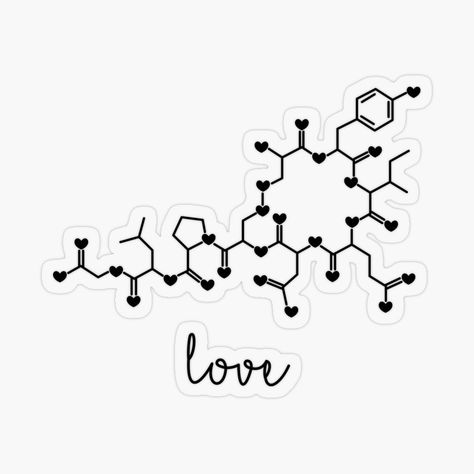 Get my art printed on awesome products. Support me at Redbubble #RBandME: https://www.redbubble.com/i/sticker/Oxytocin-Love-Molecule-by-ScienceCorner/161645592.O9UDB?asc=u Love Molecule, Plastic Stickers, Transparent Stickers, Life Is Beautiful, Dad Hats, Sticker Design, Life Is, My Art, Awesome Products