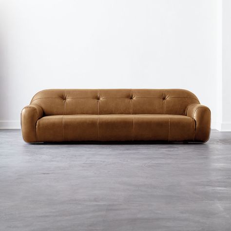 Modern Sofas, Couches and Loveseats | CB2 Leather Tufted Sofa, Cognac Leather Sofa, Leather Daybed, Contemporary Couches, Wool Sofa, Modern Leather Sofa, Black Leather Sofas, Brown Leather Sofa, Sofa Review