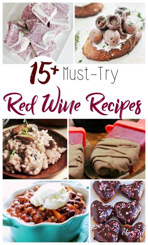 Rose Wine Recipes Food, Desserts With Red Wine, Recipes That Use Red Wine, Red Wine Dessert Recipes, Cooking With Red Wine Recipes, Recipes Using Wine, Red Wine Cooking Recipes, Wine Desserts Recipes, Desserts With Wine