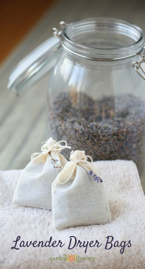 Lavender Dryer Bags, Lavender Uses, Lavender Crafts, Lavender Recipes, Lavender Herb, Natural Laundry, Homemade Cleaning Products, Natural Cleaners, Cleaning Recipes