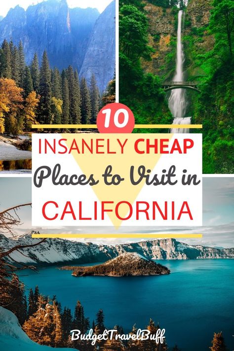 Cheap Weekend Getaways, Places To Visit In California, California Getaways, Cheap Places To Visit, Trip To California, California Travel Guide, Globe Travel, Places In California, Cheap Vacation