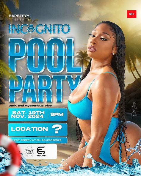 Pool Party Flyer Design, Pool Party Flyer, Pool Parties Flyer, Party Flyer Design, Graphic Design Inspiration Poster, Graphic Design Ads, Flyer And Poster Design, Neon Wallpaper, Pool Parties