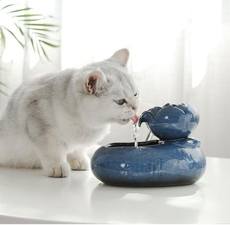 Automatic Cat Feeder, Cat Fountain, Cat Water Fountain, Pet Water Fountain, Cat Feeder, Drinking Fountain, Cat Cave, Ceramic Cat, Cat Drinking