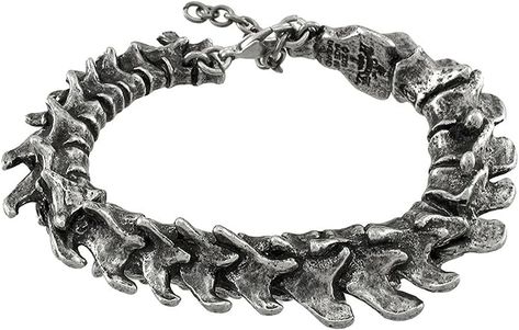 Amazon.com: Alchemy Gothic (Metal-Wear) Vertebrae Bracelet: Clothing, Shoes & Jewelry Gothic Bracelet, Alchemy Gothic, Gothic Metal, Alchemy, Pharmacy Gifts, Amazon Fashion, Metal Stamping, Handmade Bracelets, Fashion Bracelets