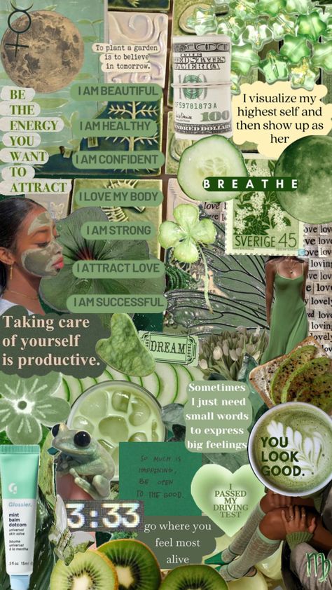 just a little something green :) #green #quotes #vibes #wallpaper #heartchakra #chakras #heart #love #selflove #selfcare #virgo #astrology #visionboard Psychology Wallpaper, Virgo Astrology, Dream Word, Something Green, Instagram Design Creative, Lucky Wallpaper, Green Quotes, Spiritual Wallpaper, Phone Photo Editing