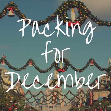 Disney World In December, What To Pack For Disney, Pack For Disney World, December Countdown, Florida In December, Disney Essentials, Disney World Christmas, Disney World Vacation Planning, Disney World Outfits