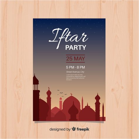 Sunset Invitation, Iftar Party Invitation, Indian Invitations, Iftar Party, Graphic Design Flyer, Business Card Design Creative, Flyer And Poster Design, Flyer Poster, Poster Background Design