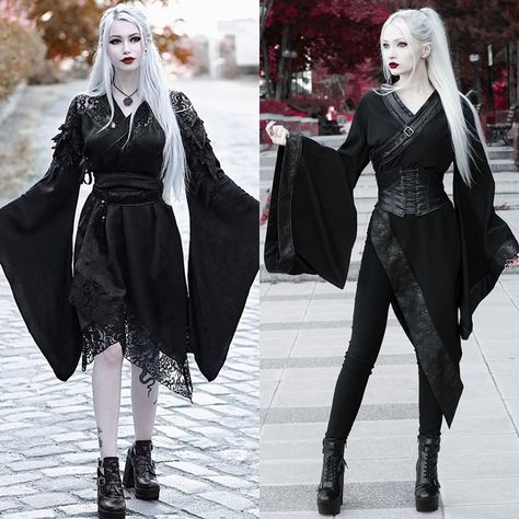 Goth Kimono, Kimono Dresses, Kimono Dress, Cosplay Outfits, Naruto, How To Wear, Dresses, On Instagram, Quick Saves