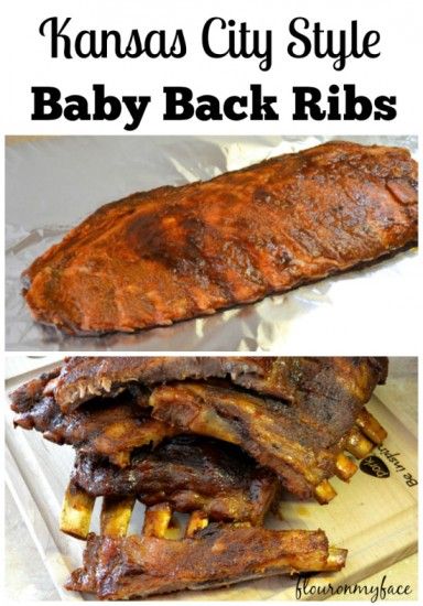 Kansas City Style BBQ Ribs-Flour On My Face Kansas City Ribs Crock Pot, Kansas City Bbq Sides, Kansas City Burnt Ends Recipe, Kansas City Bbq Rub Recipe, Kansas City Ribs, Bbq Cookout, Baked Ribs, State Foods, Smoked Meat