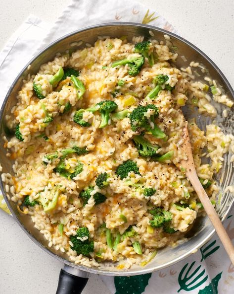 Risotto Recipes Cheese, Best Broccoli Recipe, Cheese Risotto, Best Risotto, Recipe Broccoli, Pasta Salad With Tortellini, Family Dinner Ideas, Risotto Recipes, Broccoli Recipes