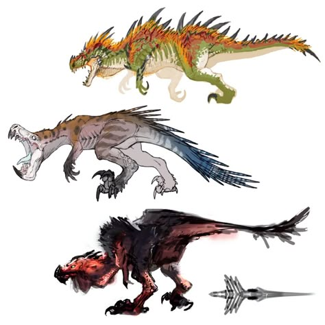 Anjanath Early Concept Art - Monster Hunter: World Art Gallery Monster Hunter Dinosaur, Monster Hunter Drawing, Monster Hunter Creatures, Dinosaur Concept Art, Hunter Drawing, World Drawing, Monster Hunter Art, Hunter Art, Monster Hunter World