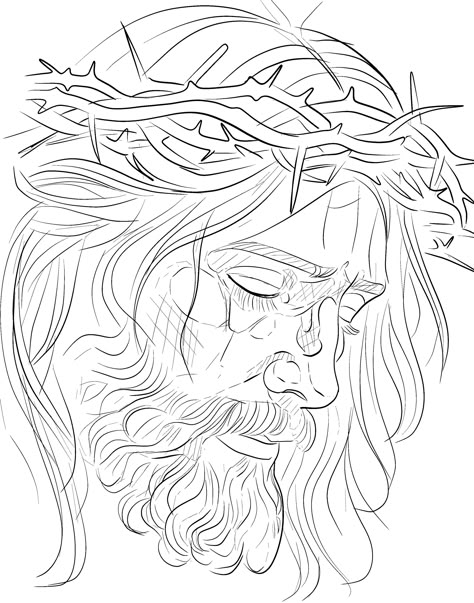 Jesus Tattoo Stencil, Jesus Stencil, Religion Tattoos, Tattoo Stencil Designs, Jesus Art Drawing, Chest Tattoo Ideas, Cross Drawing, Egyptian Tattoo Sleeve, Heaven Tattoos