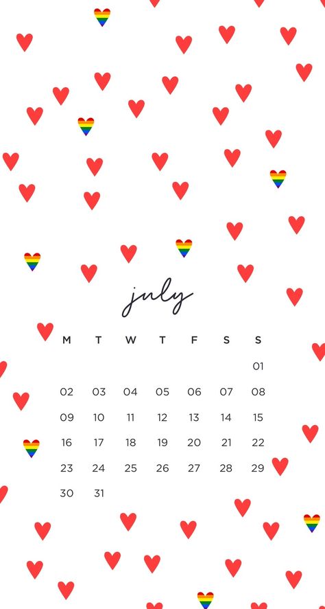 July 2018 Calendar Wallpaper Phone Bullet Journal Month Cover, June Pride Month, Calender Ideas, June Bullet Journal, Bullet Journal Monthly, Bullet Journal Month, Bullet Journal Monthly Spread, Digital Creator, Calendar Wallpaper