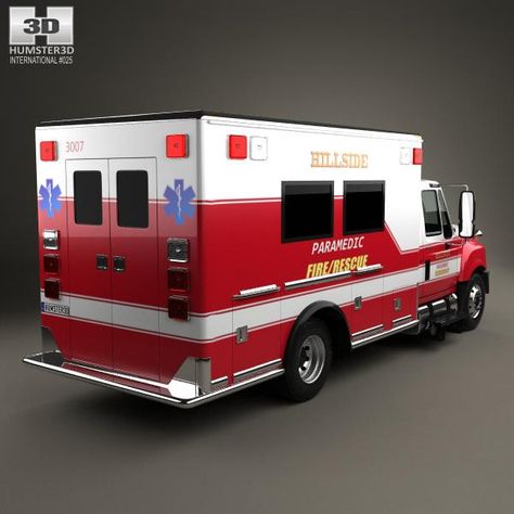 Police Drawing, Renders Architecture, Ambulance Truck, Vector Patterns Design, Real Car, 3d Painting, Units Of Measurement, Fire Rescue, Paramedic