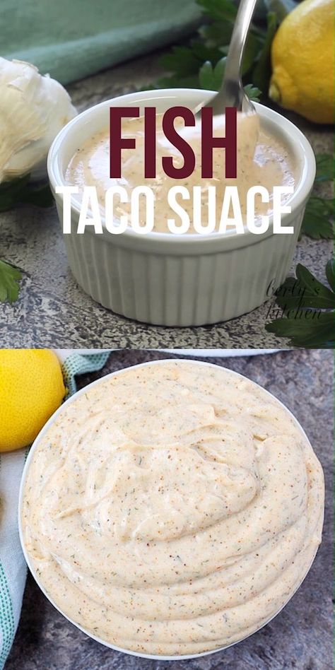 Fish Taco Sauce Recipe, Taco Sauce Recipe, Taco Sauce Recipes, Fish Taco Sauce, Easy Fish Tacos, Authentic Mexican Recipes, Fish Taco, Fish Tacos Recipe, Fry Sauce