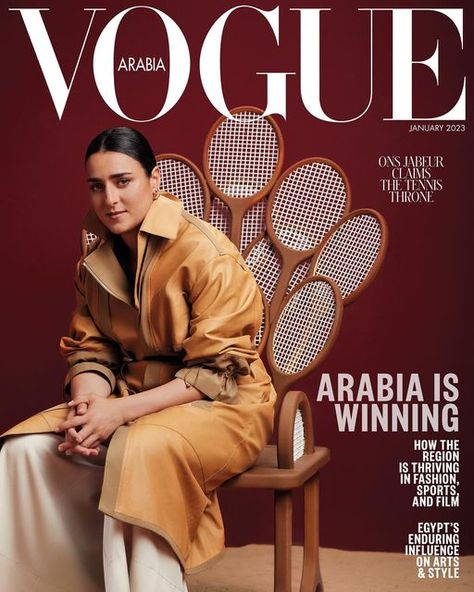 Vogue Arabia on Instagram‎: "Welcome to the era of Arabia! This season, the region continues to sparkle with one successful event after another, and what better example of the Arab world’s talent and grit than January 2023 cover star #OnsJabeur? At just 28-years-old, the tennis pro is the first and only Muslim and Arab tennis player – male or female – to reach a grand slam finals in singles at both 2022 Wimbledon and 2022 US Open, and she’s not done breaking glass ceilings just yet. “2022 was th What Will Happen Next, Vogue Arabia, English And Arabic, Vogue Beauty, Feature Article, January 2023, Tennis Player, Magazine Subscription, Vogue Magazine