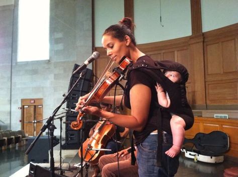 Rhiannon with baby in tow doing a sound check with the Carolina Chocolate Drops in Winston-Salem   :) Rhiannon Giddens, Chocolate Drops, Palate Cleanser, Sound Check, Winston Salem, Folk Music, You Make Me, Missouri, Nuts