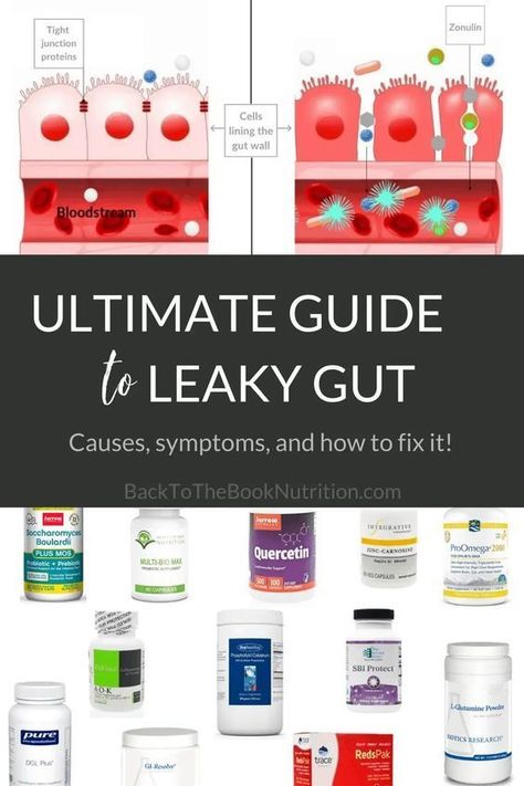 Everything you need to know about Leaky Gut - what causes it, how to know if you have it, and how to fix it naturally! #leakygut #guthealth #healthygut | Back To The Book Nutrition | Leaky Gut Supplements Gut Supplements, Leaky Gut Supplements, Yeast Overgrowth, Heal Leaky Gut, Digestive Juice, Cell Line, Healthy Bacteria, Gut Bacteria, Stomach Acid