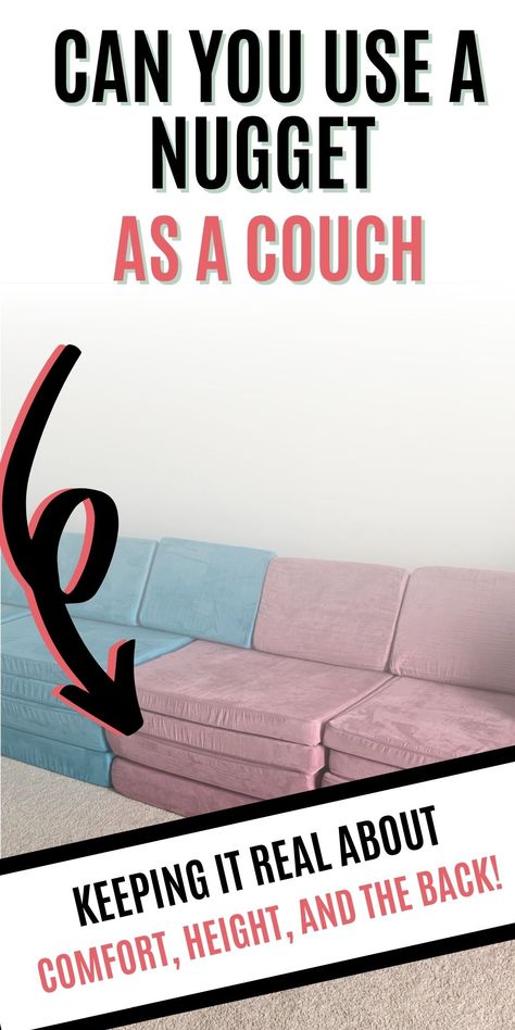 Nugget Sectional, Nugget Couch For Adults, Nugget As A Couch, Nugget Living Room, Nugget Couch Living Room, Nugget After Dark, Playroom Couch Ideas, Nugget Couch Playroom, Nugget Couch Ideas