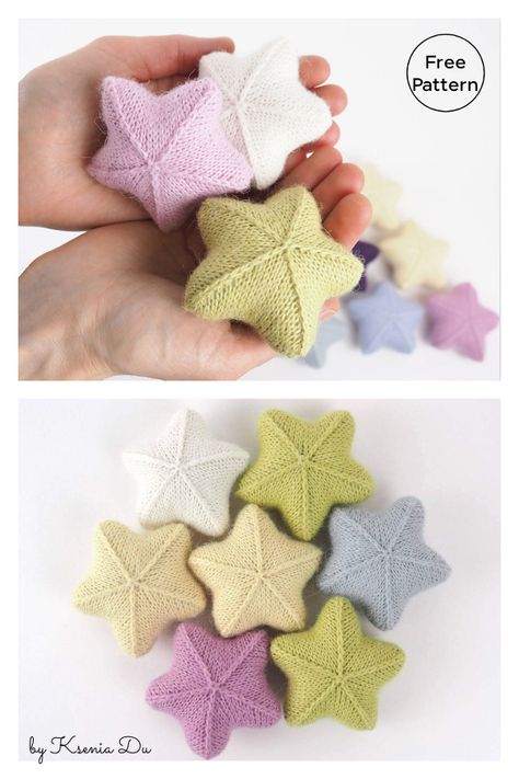 Little Star Ornament Free Knitting Pattern Knitting Patterns For Christmas, Knitted Star, Craft Making Ideas, Knit Star, Cholesterol Lowering, Cholesterol Lowering Foods, Knitting Crafts, Knitting Patterns Toys, Yarn Craft