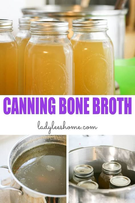 Canning Bone Broth, Easy Canning Recipes, Pressure Canning Meat, Dehydrated Food Recipes, Canning Meat, Canned Meats, Freezing Vegetables, Easy Canning, Pressure Canning Recipes