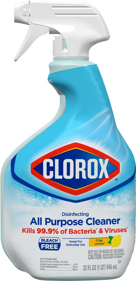 Check out our bleach-free surface cleaner to effectively disinfect your home. Our cleaner kills 99.9% of bacteria and viruses to keep your family safe & healthy. Clorox Spray, Cleaning With Bleach, Clorox Bleach, Spray Cleaner, All Purpose Cleaner, Deep Cleaning Tips, Household Cleaner, Cleaning Spray, Household Cleaning Tips