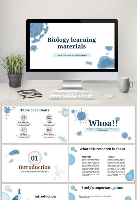 Blue Biology Learning S PPT Template#pikbest##PowerPoint Biology Presentation Template, Biology Ppt Template, Ppt Template Free Download, Ppt Free, Free Ppt Template, Morning Wallpaper, Powerpoint Tutorial, Professional Powerpoint Templates, Group Project