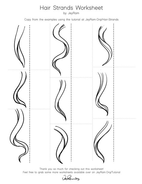 How To Draw Floating Hair, Hair Drawing Tutorial Step By Step, How To Draw Hair Strands, Underwater Hair Drawing Reference, Inking Hair Tutorial, Hair Strands Drawing, Grow Drawing, How To Draw Hair Step By Step, Windswept Hair Drawing