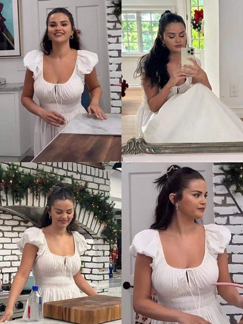 (13) Bookmarks / X Selena Gomez White Dress, Selena Pics, Kibbe Romantic, Selena Pictures, Selena Gomez Album, Selena Gomez Outfits, Selena Gomez Cute, Chef Clothes, Old Outfits