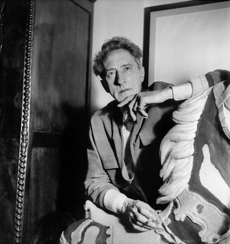 The poet, playwright and filmmaker Jean Cocteau in 1951. He is wearing two Cartier Trinity rings. Photo: Handout Jeanne Toussaint, Squaring The Circle, Trinity Bracelet, Paul Poiret, Jeanne Moreau, Sofia Loren, Avant Garde Art, Trinity Ring, Josephine Baker