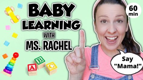 Baby Learning With Ms Rachel - First Words, Songs and Nursery Rhymes for Babies - Toddler Videos - YouTube Baby Rhymes Video, Baby Tv Show, Songs For Babies, Miss Rachel, Hey Bear, Rhymes For Babies, Room Clothes, Rhymes Video, Baby Song