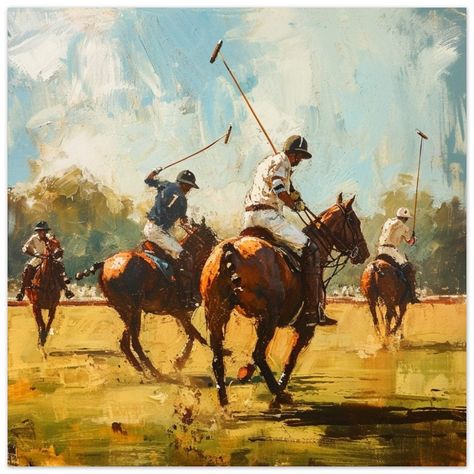 Polo Players, Home Office Kitchen, Polo Match, Arabic Calligraphy Art, British Art, Office Kitchen, Horse Rider, Calligraphy Art, Kitchen Bedroom