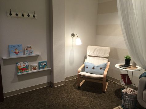 Cry room Mothers room Nursing room Church Mothers Nursing Room Ideas, Nursing Nook Ideas, Nursing Room Church, Mothers Room Church, Church Nursing Mothers Room, Nursing Room Ideas, Nursing Mothers Room, Nursing Corner, Church Nursery Ideas