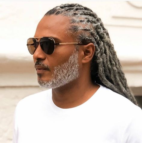 Dreadlocks Men, Dread Hairstyles For Men, Men With Grey Hair, Dreadlock Hairstyles For Men, Dreadlock Styles, Dreads Styles, Pelo Afro, Black Men Hairstyles, Mens Braids Hairstyles