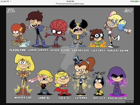 The Loud House as superheroes The Loud House Lola, Lola Loud, Lynn Loud, The Loud House Fanart, Loud House Characters, The Casagrandes, House Fan, Cartoon Fan, Cartoon Crossovers