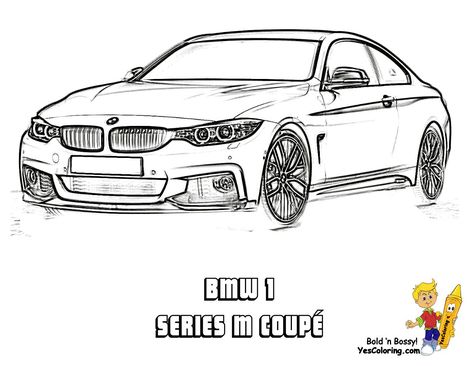 Audi Drawing, Coloring Pages Cars, Basic Aesthetics, Car Drawing Pencil, Car Coloring Pages, Coloring Pages For Teenagers, Bmw Sports Car, Monster Truck Coloring Pages, Bmw Art