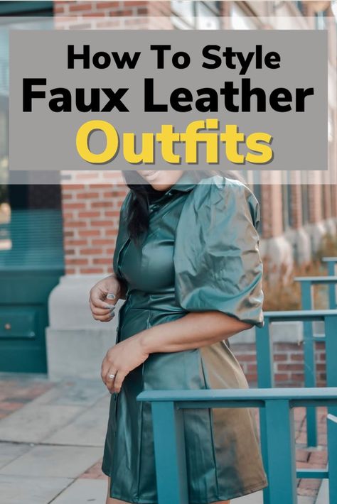 Faux Leather Outfits For Women, Faux Leather Top Outfit, Leather Top Outfit, Leather Dress Fashion, How To Style Leather Pants, Zara Leather Pants, Faux Leather Outfits, Faux Leather Jeans, Leather Blouse