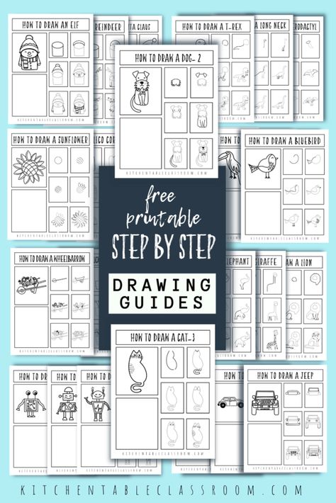 Printable drawing worksheets for kids are free for youto Art Homeschool Ideas, Art Drawing Prompts, Finish The Picture Drawing Free Printable, Free Art Printables Kids, Echo Drawing Worksheet, Kindergarten Art Worksheets Free Printable, 2024 Art For Kids, Elementary Art Printables, Free Elementary Printables