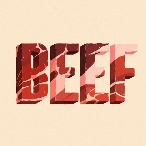 “Beefy beef #illustration #drawing #beef #design #typography #raw #lettering #type” 4-h Poster Ideas, Meat Illustration, Publication Layout, Food Typography, Cow Logo, Freelance Design, 타이포그래피 포스터 디자인, Type Inspiration, Logo Restaurant