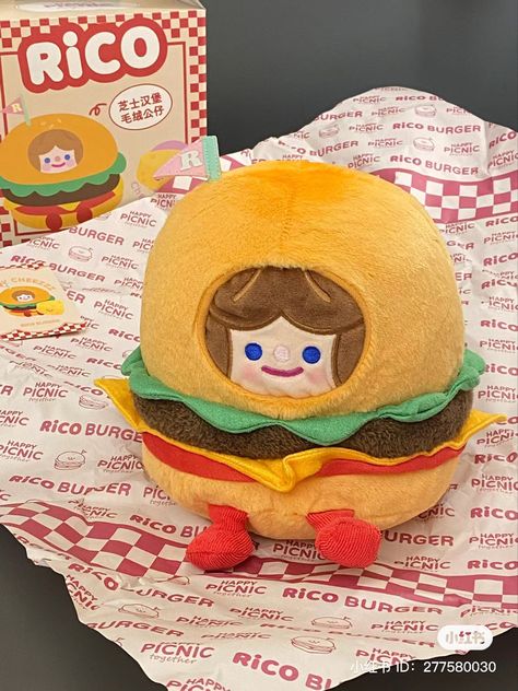 xiaohongshu rico burger toy cartoon character collectable figurine figure plush plushie Korean Stickers, Cafe Shop Design, Top Decor, Pop Mart, Girl Things, Cafe Shop, Cartoon Character, Art Toy, Collectible Figurines