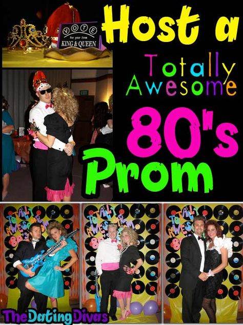 80s Prom Theme, 80s Prom Party, Husband 30th Birthday, 80s Birthday Parties, Adult Party Themes, 80s Theme Party, 80s Prom, 80s Theme, Prom Theme