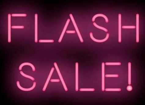 Flash sale, neon pink sign. 1950s Shoes, All Jeans, Bogo Sale, Pure Romance, Huge Sale, Everything Must Go, Paparazzi Jewelry, Color Street, Price Drop