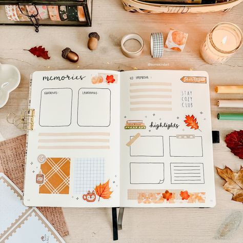 Last spread of my September bullet journal 🥲✨🍁☕️🧡 it’s for memories, a little recap and some things to improve next month. Do you also use such a spread in your monthly set up? 🙊 Bujo: @scribble_and_dot Pens: pigma micron no 1, tombow brush pen no 942 Stickers: are from my own shop 🤍 (link in bio) Werbung, selbstgekauft | ad, self-bought . . #bujoseptember #bulletjournalseptember #bujo2024 #bulletjournalcoverpage #bujoweeklyspread #bujocover #doodledesign #septemberbujo #doodlessketch #dood... Monthly Recap Bullet Journal, Monthly Recap Journal, Bujo 2025, Book Quizzes, September Bullet Journal, Monthly Recap, Bullet Journal September, Tombow Brush Pen, Bujo Weekly Spread